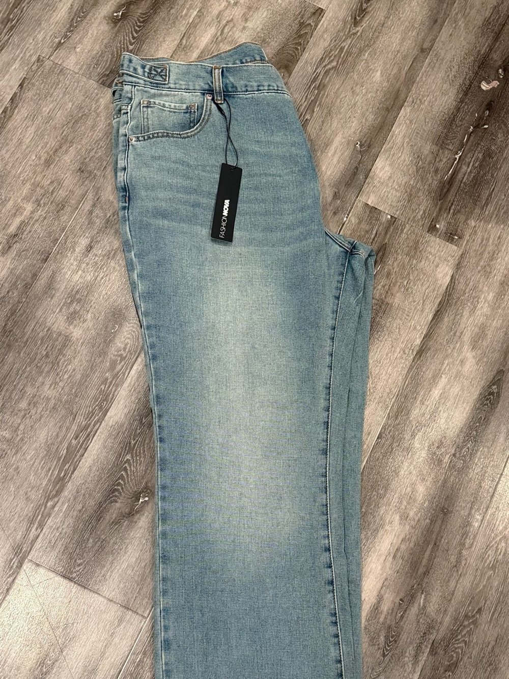 Fashion Nova Light Wash Straight Leg Jeans